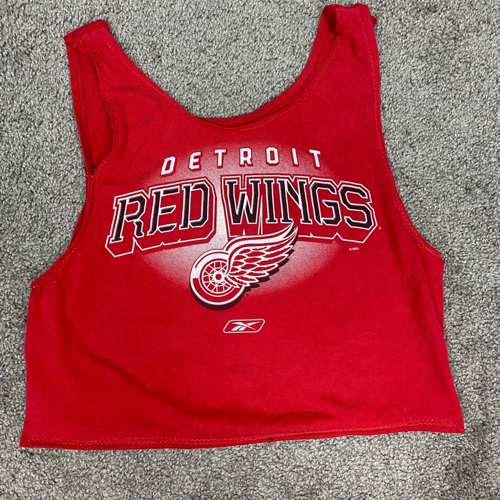 Custom‎ one of one vintage detroit red wings bag